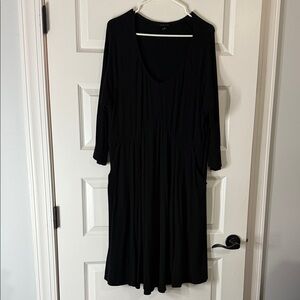 Black Long Sleeve Mini Dress